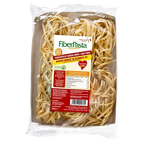 FiberPasta Tagliatelle Senza Uovo a basso indice glicemico. 250g.