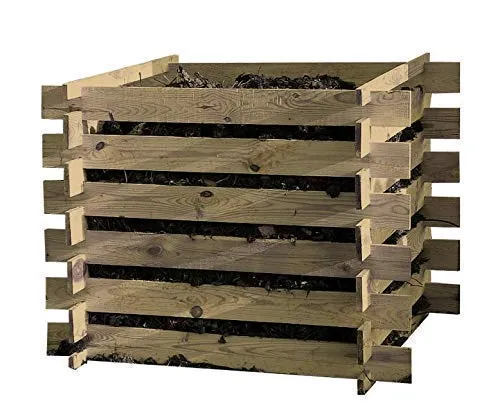 Compostiera Legno Compost Kit 100x100x70cm Composter