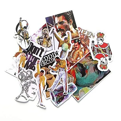 Freddie Mercury Queen - Adesivi impermeabili per tettuccio parasole per computer portatile, bici