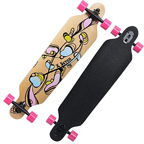 Cruiser Skateboard 104 * 24cm Plastica Retro Scheda completa per i bambini e gli adulti , 1