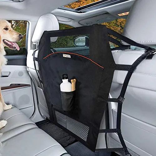 Kurgo Divisorio Auto per Cani – Protezione Divisoria per Poggiatesta Auto – Divisorio per Sedili con Apertura a Rete – Per Auto e Suv – Accessori Auto di Facile Installazione