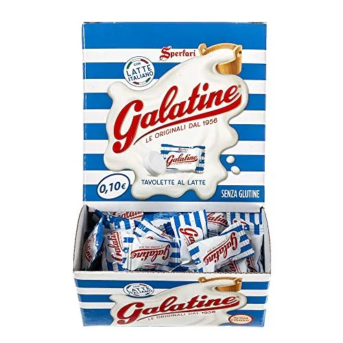 Galatine - Caramelle al Latte, Incartate Singolarmente - Box da 200 Pezzi