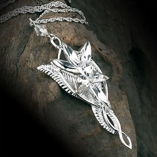 il signore della collana del pendente Anelli Regina degli Elfi Arwen Stella del Vespro, la collana per le donne