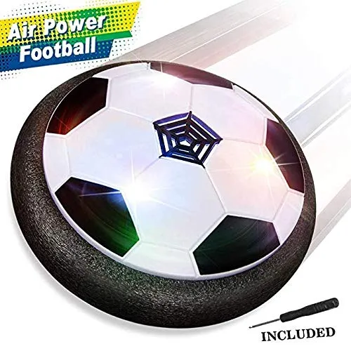 Blasland Pallone Calcio Fluttuante, Giocattoli Bambini Palla da Casa con Luci LED Hover Soccer Ball Giochi per Ragazzi Ragazze Maschio 3 4 5 6 7 8 9 10 Anni Compleanno Natale Regali Air Football Disk