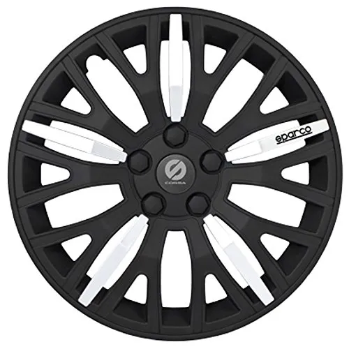 SPC SPC1351L Set 4 Copricerchi Sparco 13" Nero/Grigio Modello Leggera