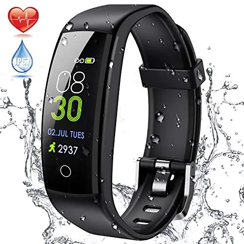 ELEGIANT Fitness Activity Tracker, Braccialetto Smartwatch Bluetooth Orologio Impermeabile IP67 per iPhone 11 pro XS Max XR X 8s iPad Samsung S10 S9+ Huawei Mate 30 P20 P30 PRO HTC LG Donna Uomo