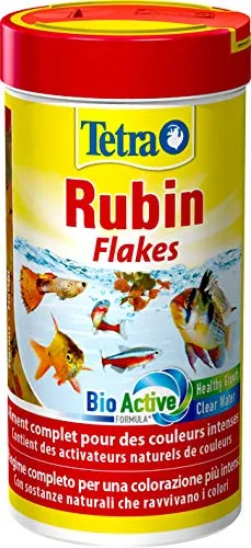 Tetra Rubin Flakes Mangime completo per una colorazione intensa, 250 ml