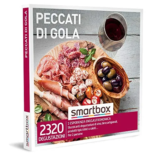 Smartbox - Cofanetto regalo Peccati di gola - Idea regalo gourmet - 1 esperienza enogastronomica per 2 persone