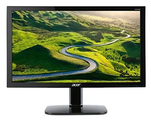 Acer KA240Hbid Monitor da 24", Display Full HD (1920x1080), Frequenza 60 Hz, Formato 16:9, Contrasto 100M:1, Luminosità 250 cd/m2, Tempo di Risposta 5 ms, VGA, DVI (w/HDCP), HDMI, Nero