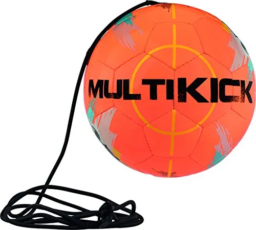 Derbystar Unisex Multikick Pro Fu Ball, arancione, grigio blu, 5 EU