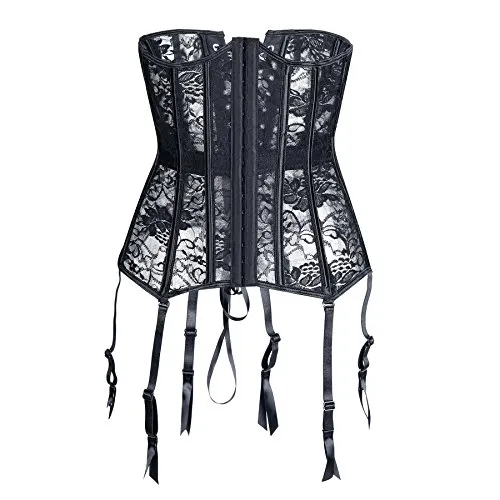 Beauty-You Donne Bustino Corsetto Sexy Cintura Cincher Vita Con Reggicalze 3XL