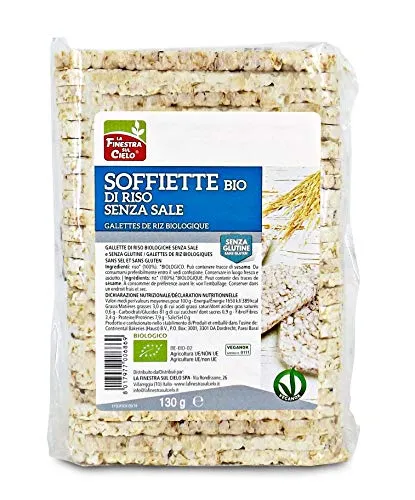 LA FINESTRA SUL CIELO Soffiette senza Sale e senza glutine Bio - 130 gr