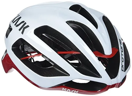 Kask PROTONE Casco, unisex, Protone, blanco - white / red, Taglia M