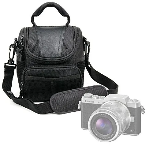 DURAGADGET Borsa per fotocamera Panasonic GF9 Lumix DC-FZ82 DC-GH5 DC-GX850 DMC-FZ80/HZ82 Lumix G DC-GX800/Lumix GX850 - con maniglia e tracolla per il trasporto