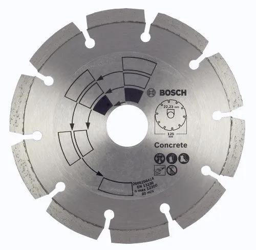 Bosch 2609256415 - Disco per suddividere in sezioni, diamantato, segmentato, speciale calcestruzzo, per molatrice, 230 mm