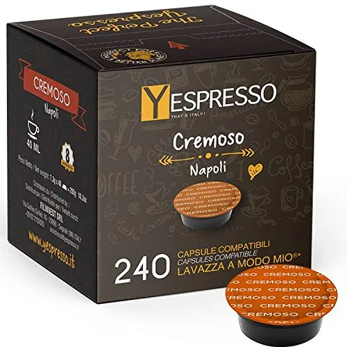 yespresso 240 capsule LAVAZZA A MODO MIO compatibili CREMOSO