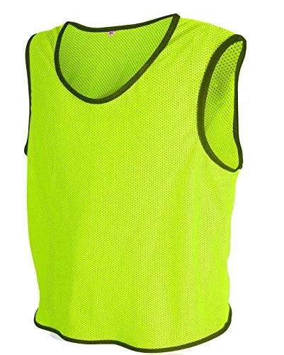 Canotta da calcio, maglia da allenamento, 10 pezzi, Neon Geld, M/L