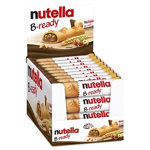 Nutella B-ready, Biscotti Ripieni, 36 Pezzi da 22 Gr