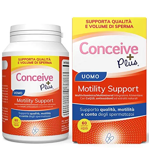 Conceive Plus Supporto per Motilità Maschile, supplementi di sostegno della fertilità, 60 capsule