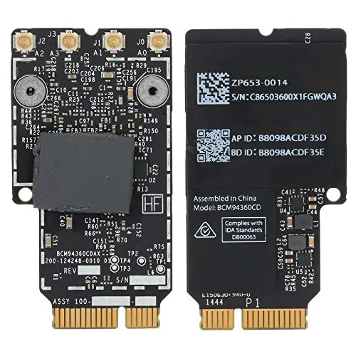 BCM94360CD Scheda di rete wireless 802.11ac, scheda di rete PCIe BT4.0, modulo scheda wireless Bluetooth per laptop IOS 27 "