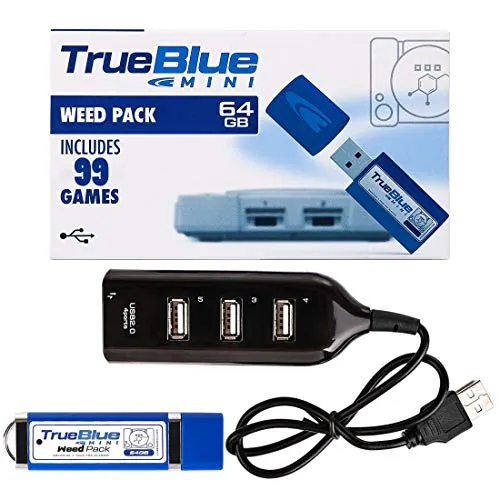 ANNA SHOP True Blue Mini Weed Pack per Playstation Classic, 99 Giochi, 64G