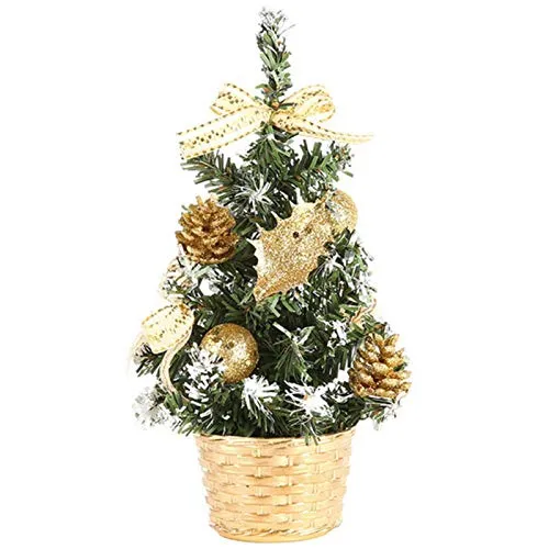 Albero di Natale da tavolo, albero di Natale in PVC, ignifugo da 20 cm, albero di Natale artificiale per la casa, decorazione da ufficio, bricolage, decorazioni per feste