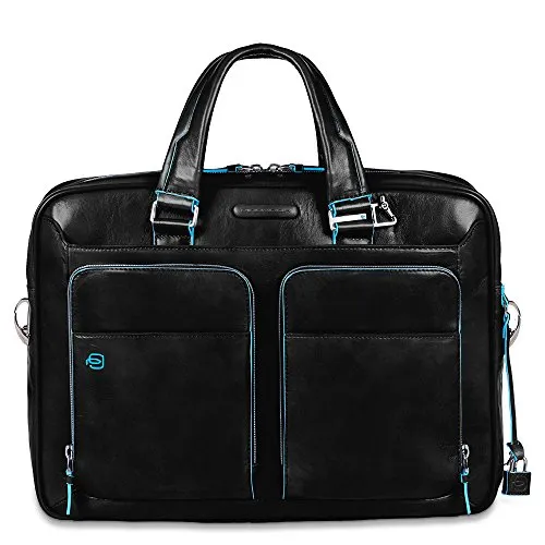 Piquadro CA2849B2 Borsa, Collezione Blu Square, Nero