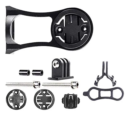 Mein HERZ Supporto per Bici da Bici in Lega di Alluminio,Supporto per Bicicletta Modello di Regolazione per Attacco Manubrio per Bici da Bici Garmin Edge/Bryton Rider/CatEye