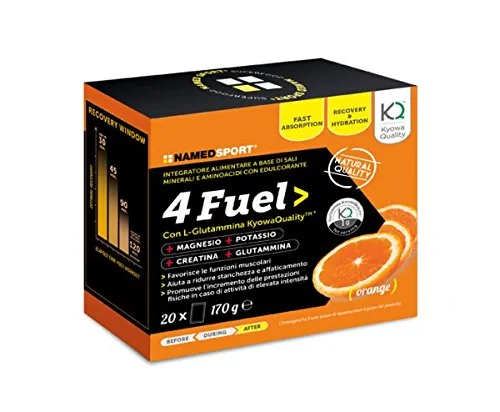 4 Fuel Sport - Named - Integratore alimentare a base di Sali Minerali e Aminoacidi con Edulcorante
