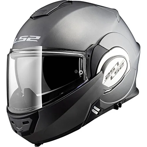 LS2 Casco moto VALIANT MATT TITANIUM, Titanium, XXL