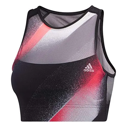 adidas W UC BT, Reggiseno Sportivo Donna, Nero, Bianco, Rosa, Nero (Blanco/Rossen), M