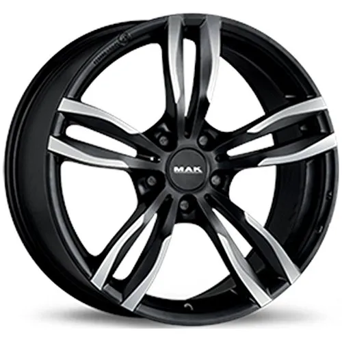 MAK Luft Ice Black 8 x 17 ET43 5 x 120 Hub Bore 72.6 cerchi in lega