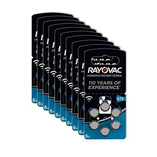 Rayovac, Batterie per Apparecchi Acustici Zinco, 1, Blu