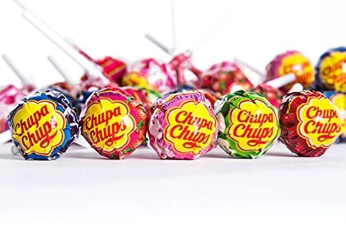 Fragola aromatizzata x 50 Chupa Chups Lollypops, riempitivo ideale per il partito