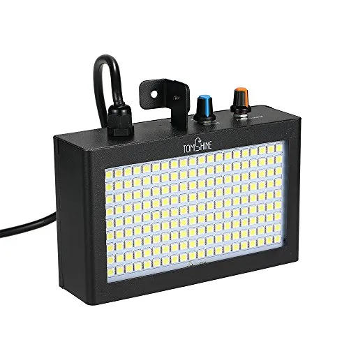 Tomshine 180 LED Luci Strobe Lampada Flash Auto Running Controllo del Suono Velocità Attivata Regolabile per Stage Disco DJ Mostra Partito Party Ktv Funzioni Matrimonio