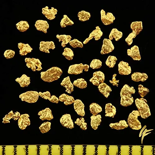 50 pepite d'oro autentiche dall'Alaska con certificato di autenticità