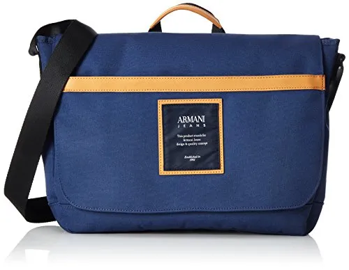 Armani 9321217p914 - Jeans, Borsa a Tracolla da Uomo, Blu (Blu Navy 06935.), 9x27x36 cm (B x H x T)