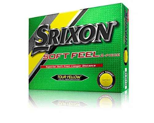 Srixon - Palline da golf 2016 (una dozzina), Uomo, Giallo (Tour Yellow)