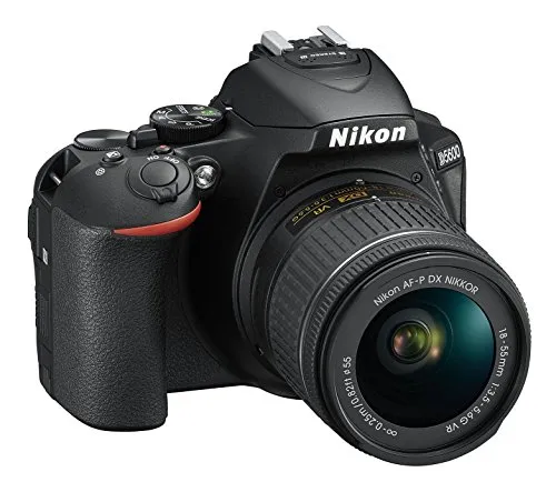 Nikon D5600 + AF-P DX NIKKOR 18-55 mm f/3.5-5.6 G VR, Reflex Digitale, 24.2 Megapixel, LCD Touch ad Angolo Variabile 3", Bluetooth, SD 8 GB 300x Premium Lexar, Nero [Nital Card: 4 Anni di Garanzia]