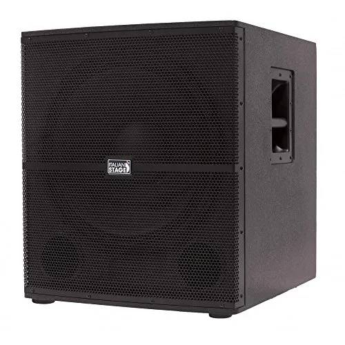 Italian Stage IS S118A - Diffusore Subwoofer Attivo Amplificato da 18" e 700w di picco, Nero