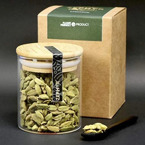 Cardamomo verde Zephyr, 55 grammi, confezione ecologica
