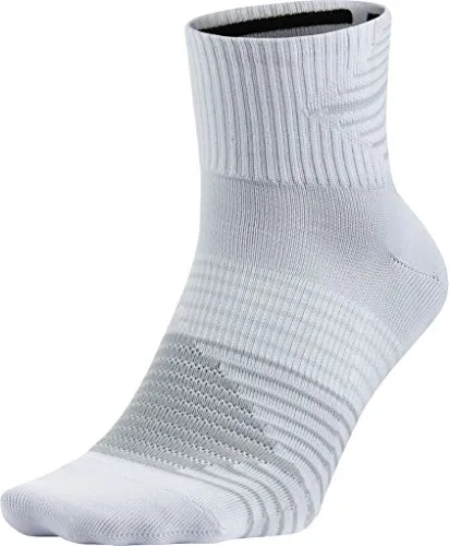 Nike -Dri-fit Lightweight Quarter Calze da uomo , Bianco (White/White/Dark Grey), 42-46 EU