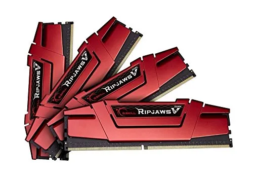 G.Skill Memoria RAM 32GB DDR4 PC4-22400 2800 MHz Ripjaws V per Intel Z170 / X 99 CL15 Quad Channel kit (4x8GB)