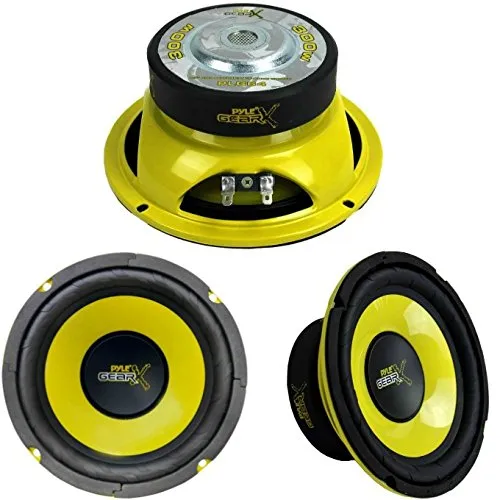 COPPIA DI ALTOPARLANTI DIFFUSORI WOOFER PYLE PLG64 PLG 64 DA 16,50 CM DI DIAMETRO 165 MM 6,5" DA 300 WATT RMS E 600 WATT MAX A COPPIA CON IMPEDENZA 4 OHM PER PORTE PORTIERE E SPORTELLI AUTO DA PREDISPOSIZIONE