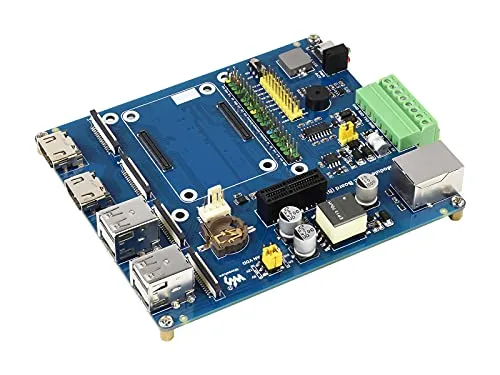 Compute Module 4 IO Board with Poe Feature (Type B) for all Variants of Raspberry Pi Compute Module 4 Onboard CSI/DSI/HDMI/USB/ETH/PCIe/RS232/RS485 Connectors