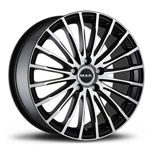 RUOTE CERCHI IN LEGA AUTO MAK CERCHIONE FATALE ICE BLACK 18" 5x110 DA 18 POLLICI