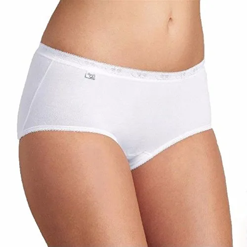 Sloggi N 8 Slip Donna Basic Midi dalla TG 3 alla TG 7 Colore Bianco (3)