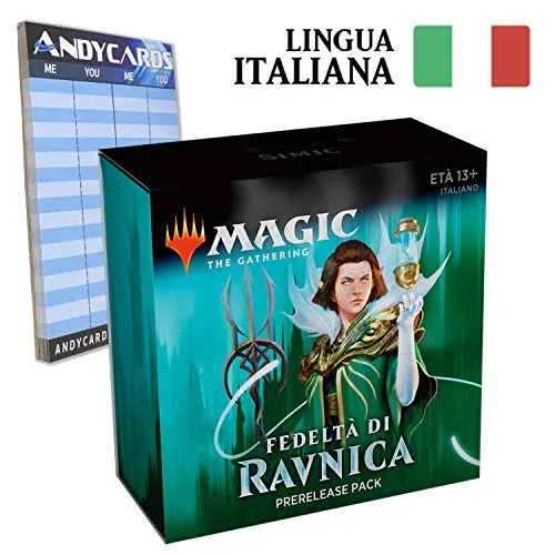 Andycards Simic - Prerelease Pack fedeltà di Ravnica in Italiano - Magic The Gathering RNA + Segnapunti