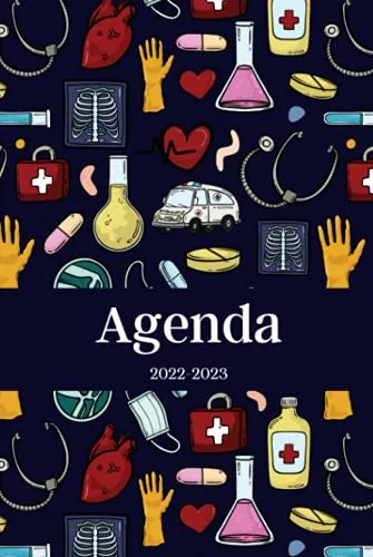 Agenda 2022-2023: Regalo per Studenti di Medicina, Dottore, Dottoressa, Medico, Calendario 22- 23, Pianificatore Agenda Settimanale Mensile