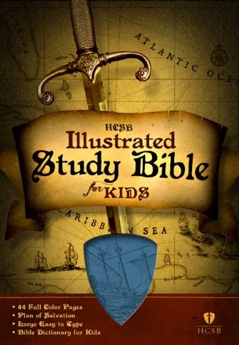 HCSB Illustrated Study Bible for Kids: Blue LeatherTouch